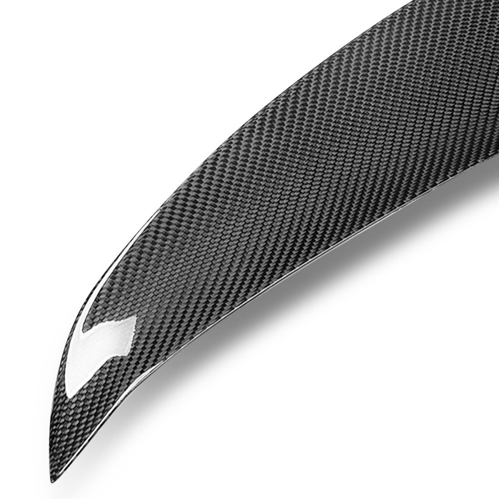 Black Carbon Fiber Rear Trunk Lid Spoiler 07-15 Infiniti G-Series V36 BFC-RESPL-6642-CF