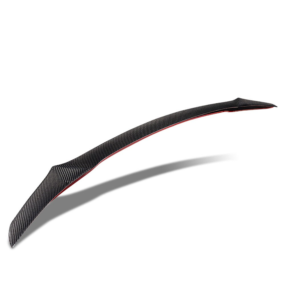 Black Carbon Fiber Rear Trunk Lid Spoiler V Style 19+ Mazda 3 (DL3) BFC-RESPL-6702-CF