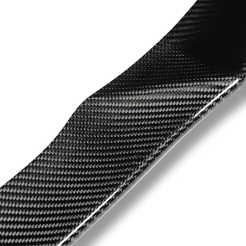 Black Carbon Fiber Rear Trunk Lid Spoiler V Style 19+ Mazda 3 (DL3) BFC-RESPL-6702-CF