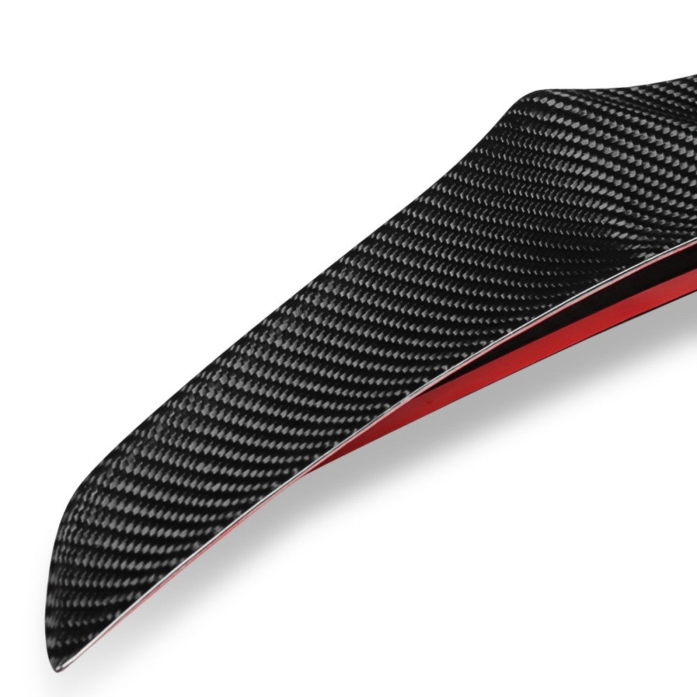 Black Carbon Fiber Rear Trunk Lid Spoiler V Style 19+ Mazda 3 (DL3) BFC-RESPL-6702-CF