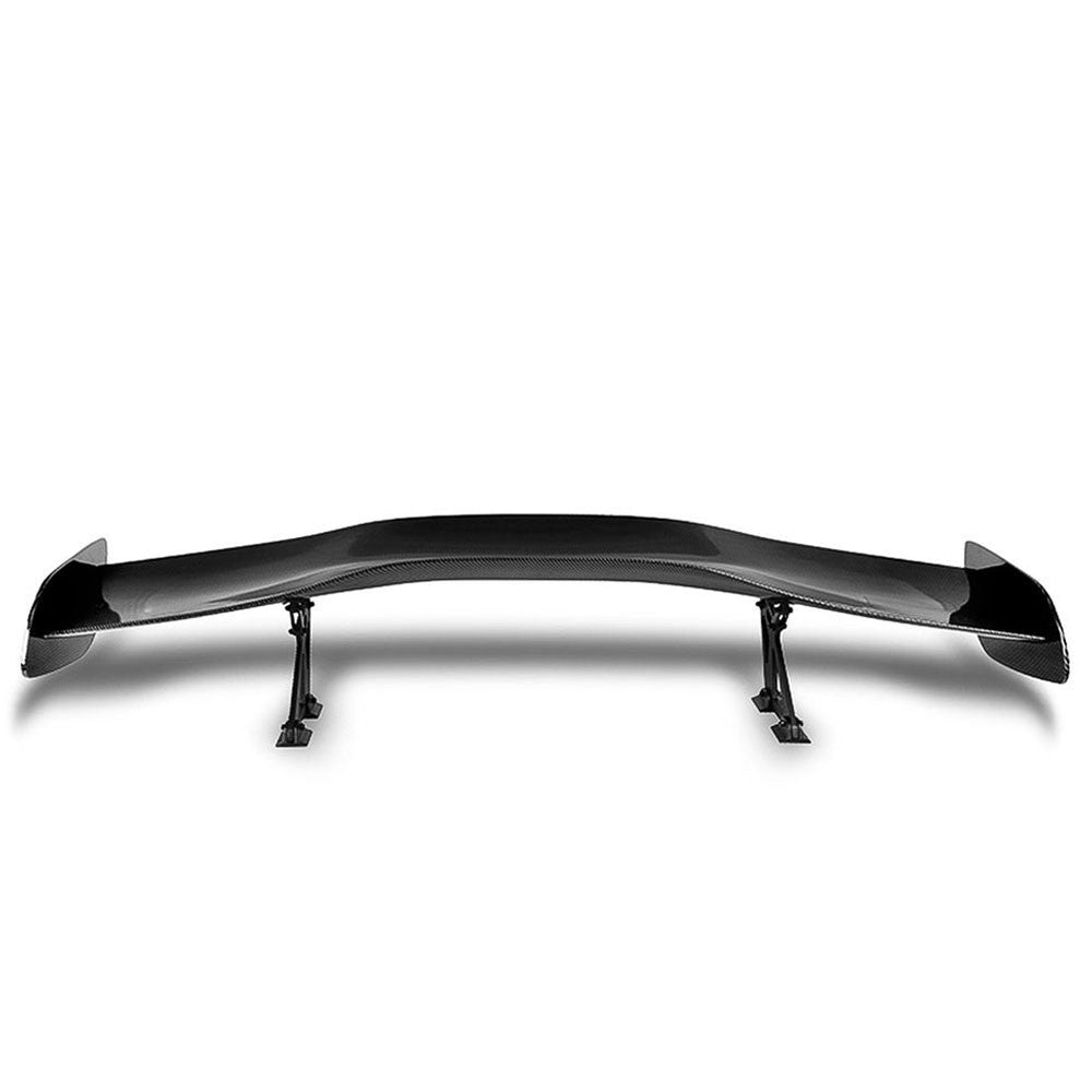57" GT Style V1 Black Carbon Fiber Look Rear Trunk Spoiler Wing BFC-RESPL-6801-PCF