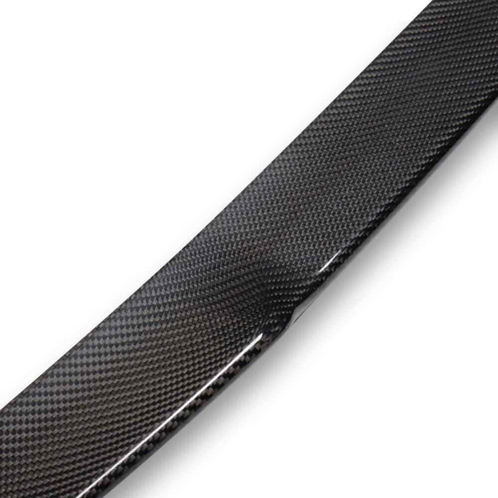 Black Carbon Fiber Rear Trunk Lid Spoiler 19-22 Volkswagen Jetta A7 BFC-RESPL-7108-CF