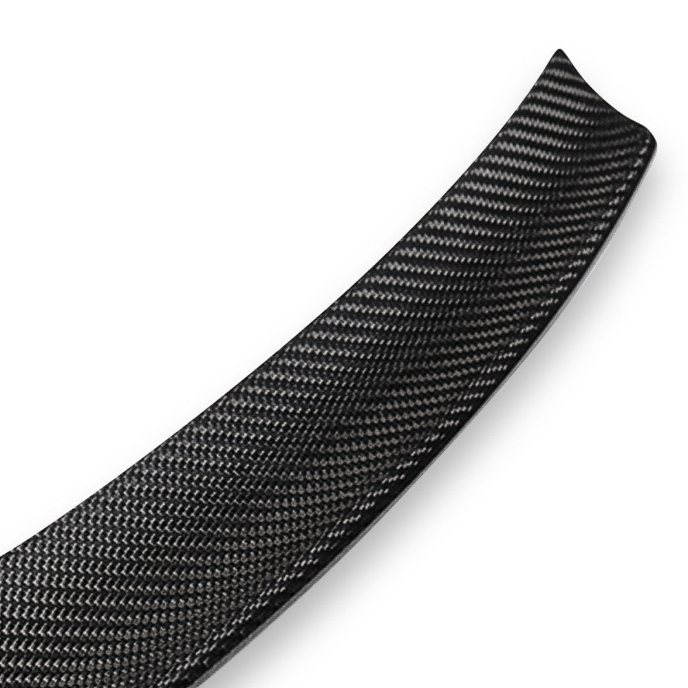 Black Carbon Fiber Rear Trunk Lid Spoiler 19-22 Volkswagen Jetta A7 BFC-RESPL-7108-CF