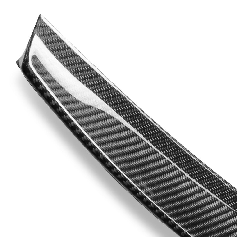 Black Carbon Fiber Rear Trunk Lid Spoiler 13-20 Ford Fusion 2nd Gen BFC-RESPL-7205-CF