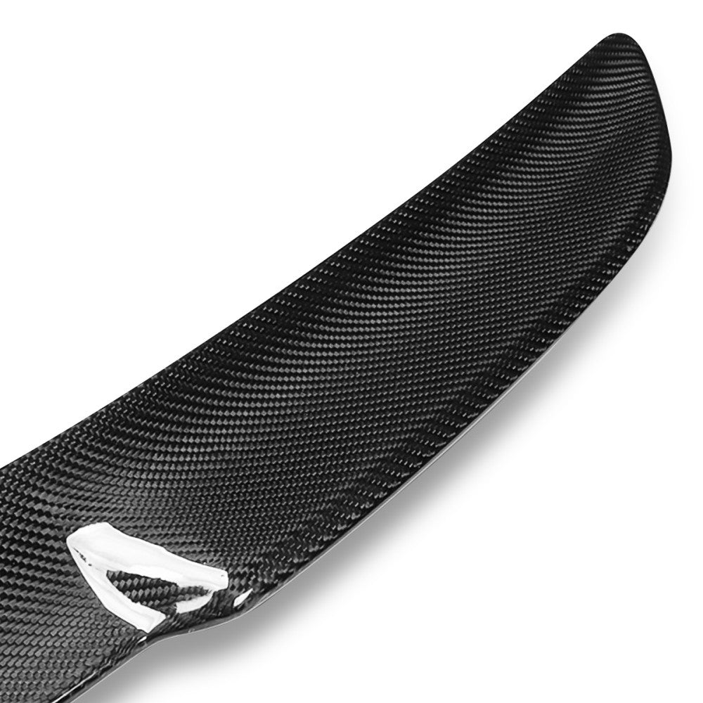 Black Carbon Fiber Rear Trunk Lid Spoiler 15-22 Ford Mustang S550 BFC-RESPL-7206-CF