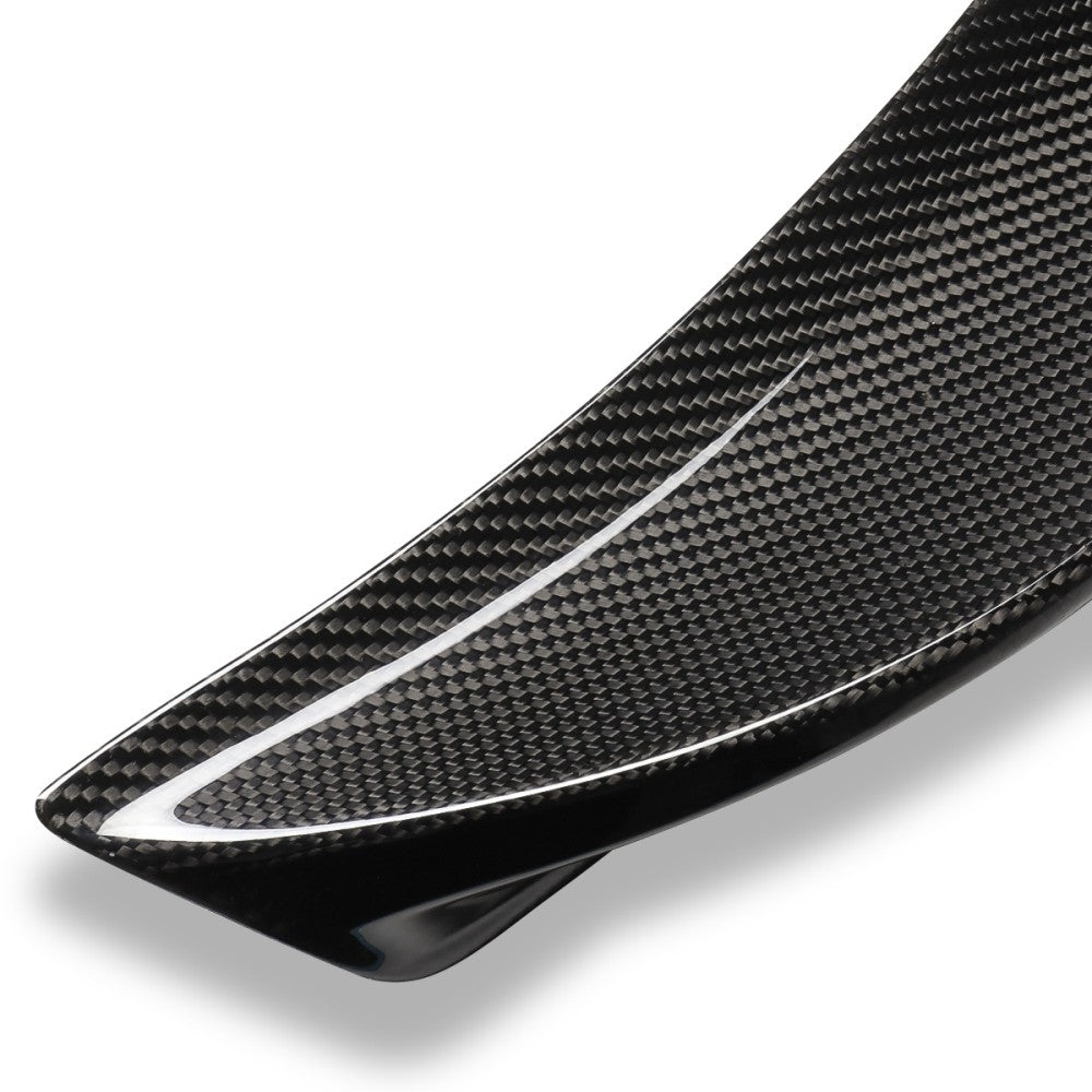 Black Carbon Fiber Rear Trunk Lid Spoiler 15-20 Subaru Legacy Sedan BN BFC-RESPL-7309-CF