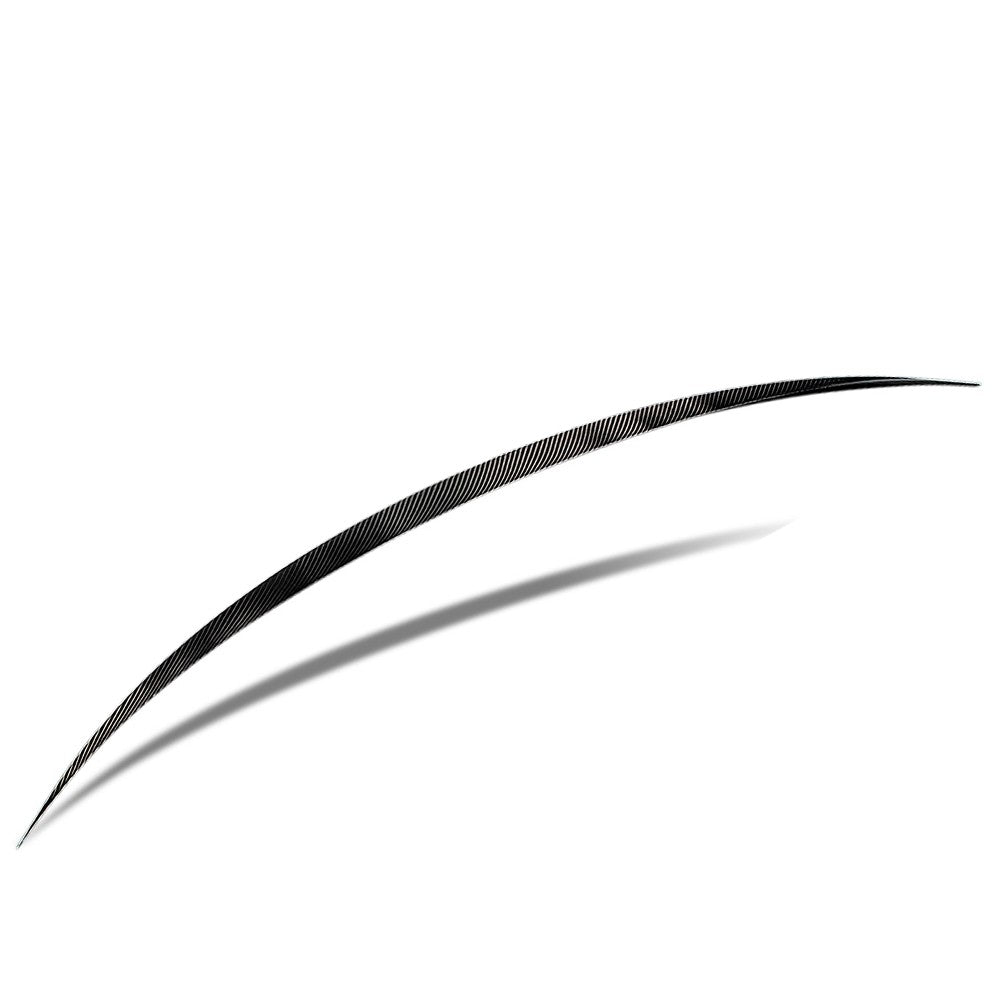 Black Carbon Fiber Rear Trunk Lid Spoiler OE Style 17-22 Tesla Model 3 BFC-RESPL-7405-CF
