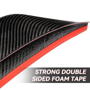 Black Carbon Fiber Rear Trunk Lid Spoiler 14-15 Optima Facelift TF BFC-RESPL-7512-CF