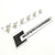 Polish Silver/Black SUPERCHARGED Style Exterior Rear Trunk Emblem Decal Badge
