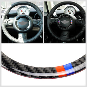 Carbon Fiber M Steering Wheel Ring  Sticker Trim For Mini Cooper R61/R55/R56/R57