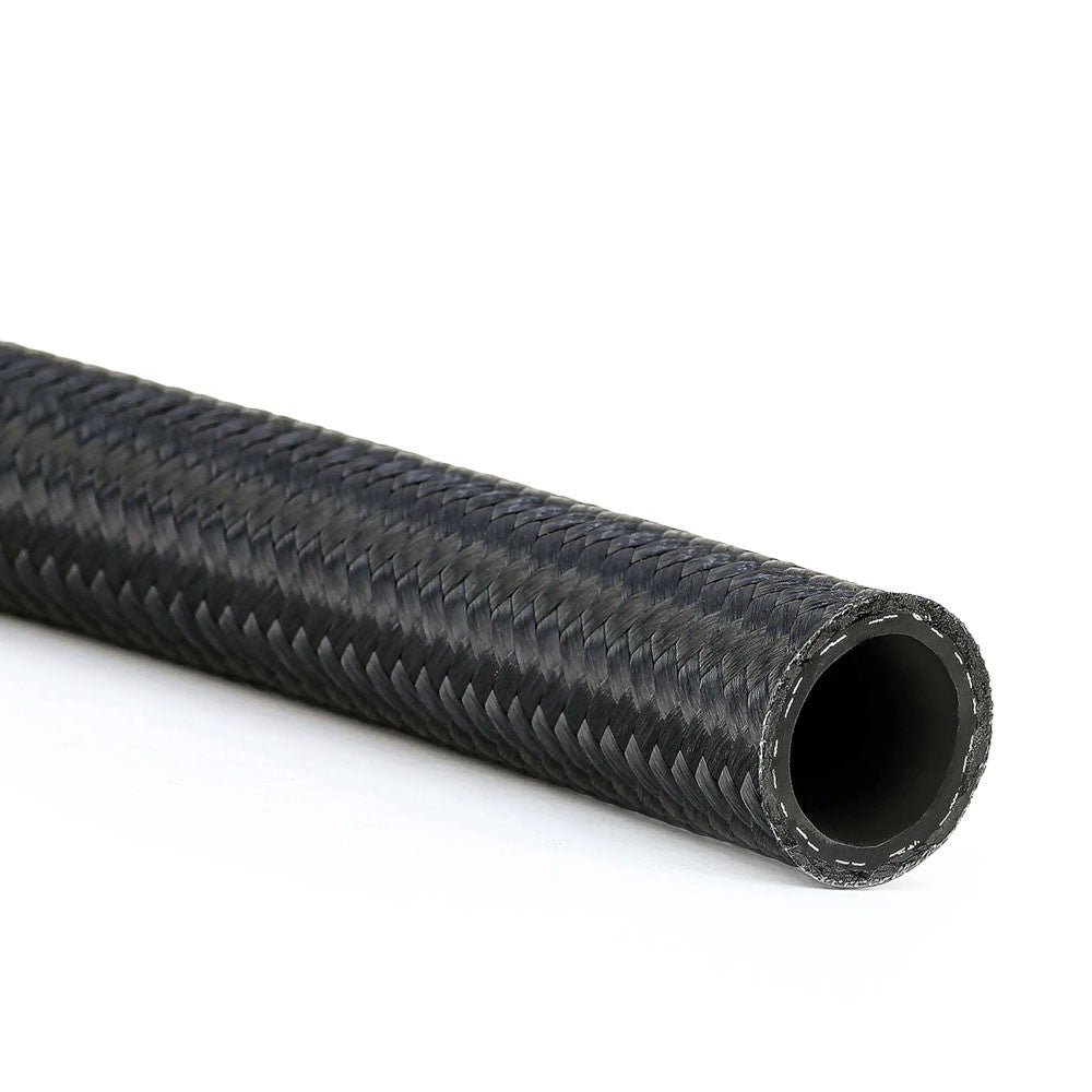 HPS -8 Black 500PSI Nylon Stainless Steel Braided Hose  1-Feet 250-08 HPS-250-08