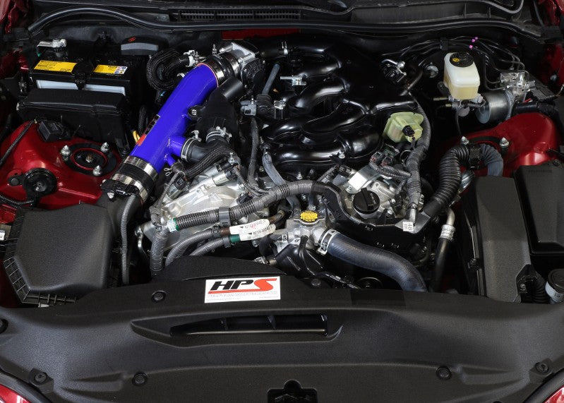 HPS Blue Shortram Post MAF Air Intake Pipe Kit for 14-16 Lexus IS250 2.5L V6 F-Sport-Performance-BuildFastCar
