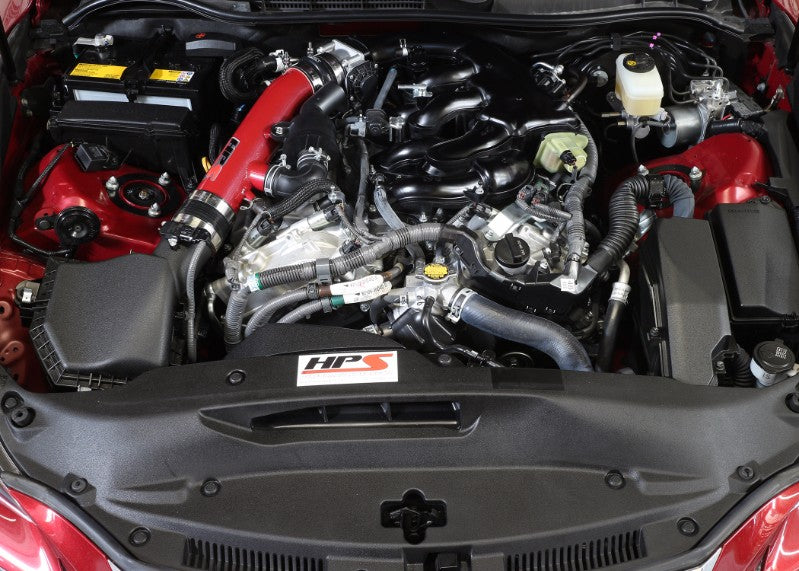 HPS Red Shortram Post MAF Air Intake Pipe Kit for 14-16 Lexus IS250 2.5L V6 F-Sport-Performance-BuildFastCar
