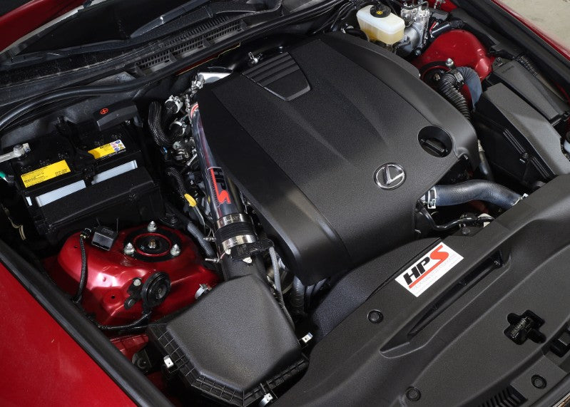 HPS Black Shortram Post MAF Air Intake Pipe Kit for 14-16 Lexus IS250 2.5L V6 F-Sport-Performance-BuildFastCar