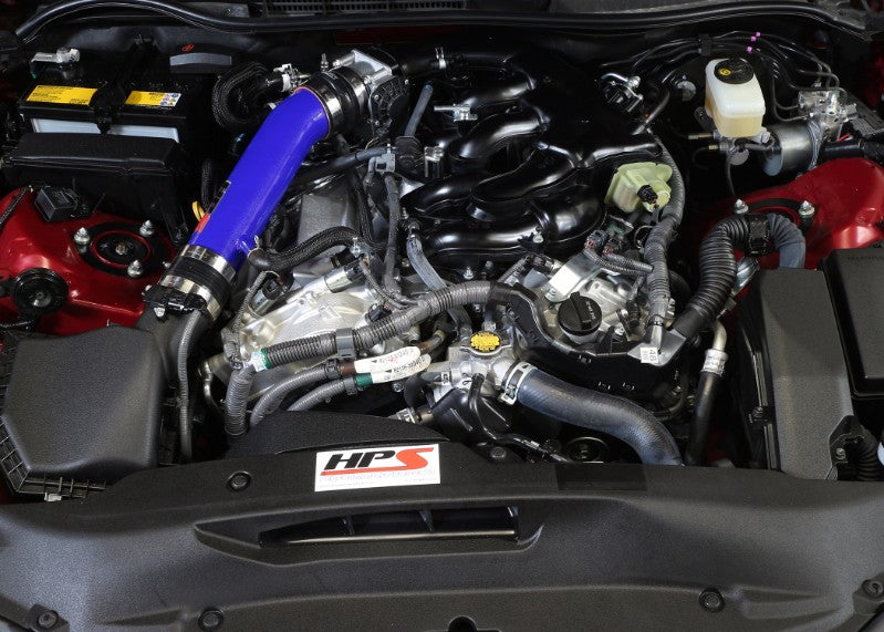 HPS Blue Shortram Post MAF Air Intake Pipe Kit for 14-16 Lexus IS250 2.5L V6 Non F-Sport-Performance-BuildFastCar