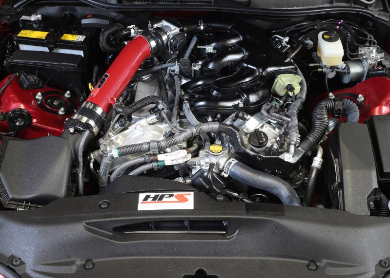 HPS Red Shortram Post MAF Air Intake Pipe Kit for 14-16 Lexus IS250 2.5L V6 Non F-Sport-Performance-BuildFastCar