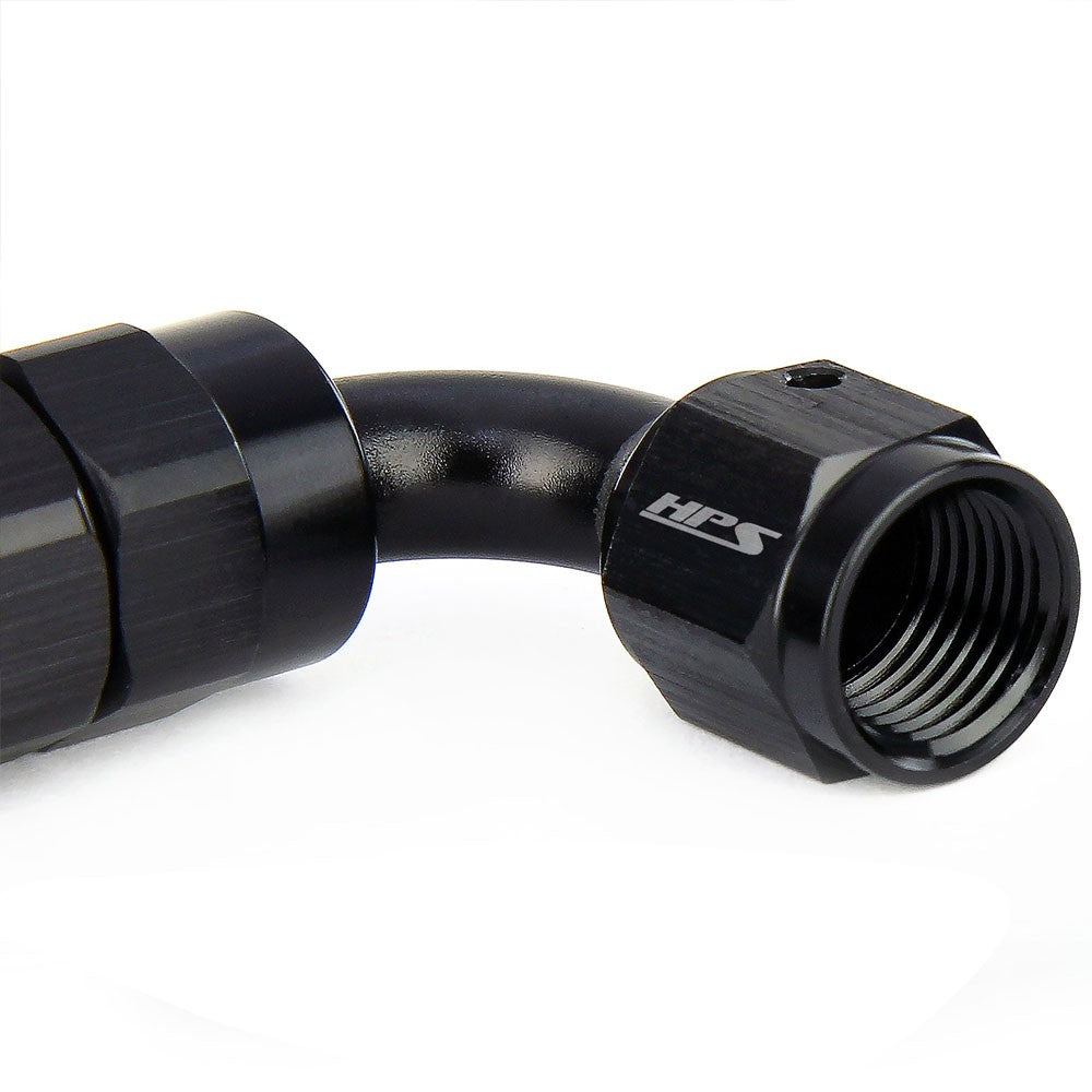 HPS 350-1804 Hose End to AN Female for PTFE Hose Fitting -4 180 Degree HPS-350-1804