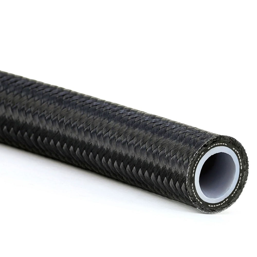 HPS 351 Series 351-08 5 Feet Black Reinforced PTFE Braided Hose [AN8] HPS-351-08-URQTY-5
