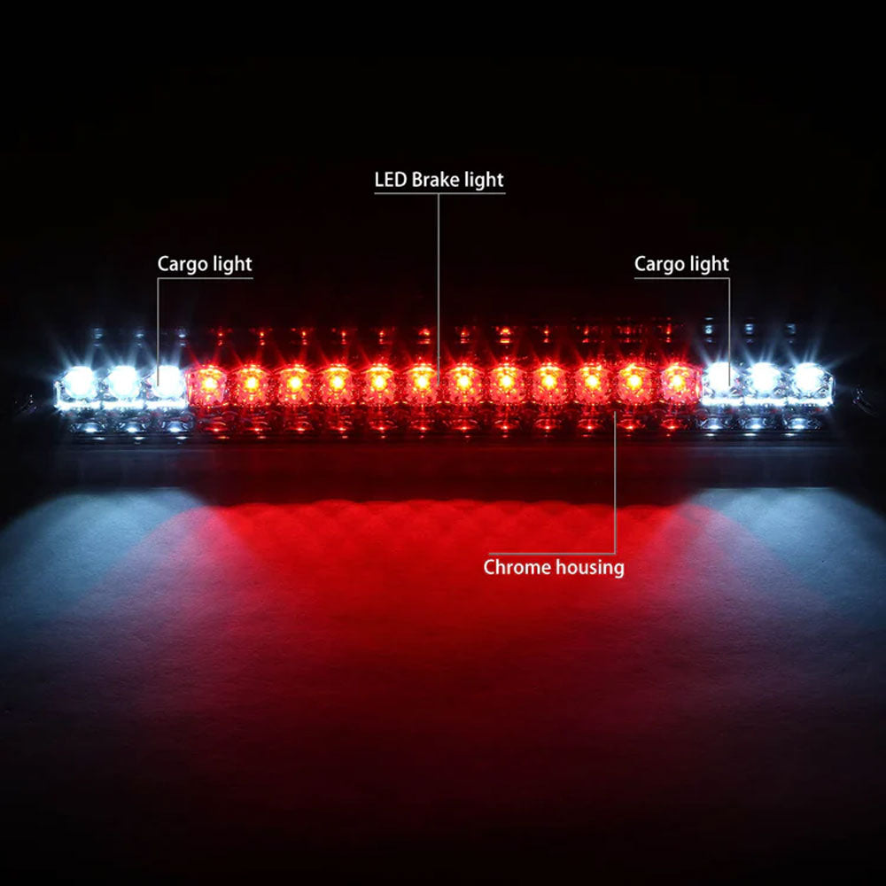 [Brake & Cargo LED] Chrome House/Clear Len Third Brake Light For 88-00 C/K GMT400