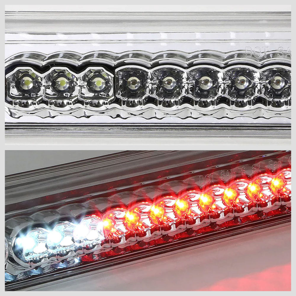 [Brake & Cargo LED] Chrome House/Clear Len Third Brake Light For 88-00 C/K GMT400