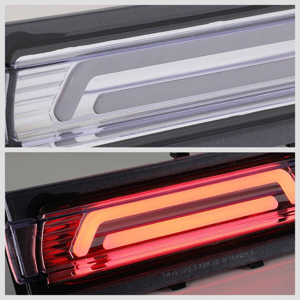 Chrome Housing/Clear Lens 3D LED Bar Rear Third Brake Light For 91-96 Corvette-Lighting-BuildFastCar