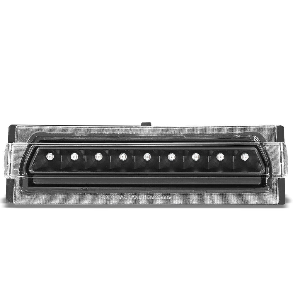 Black Housing/Clear Lens LED Rear Tail Third Brake Light For 91-96 Corvette C4-Lighting-BuildFastCar