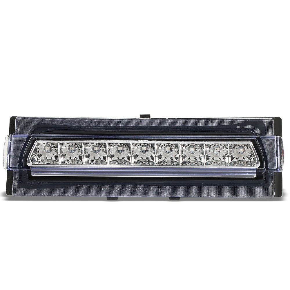 Chrome Housing/Clear Lens LED Rear Tail Third Brake Light For 91-96 Corvette C4-Lighting-BuildFastCar