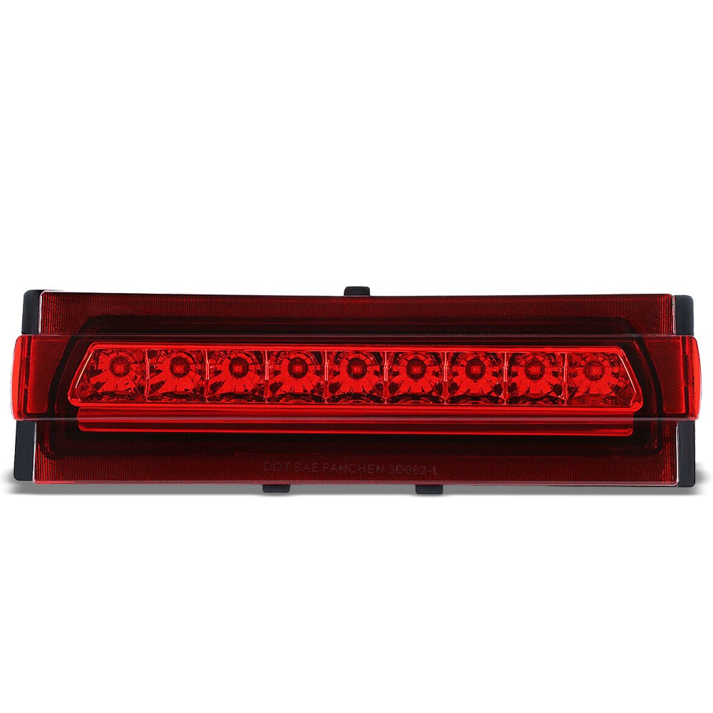 Chrome Housing/Red Lens LED Rear Tail Third Brake Light For 91-96 Corvette C4-Lighting-BuildFastCar