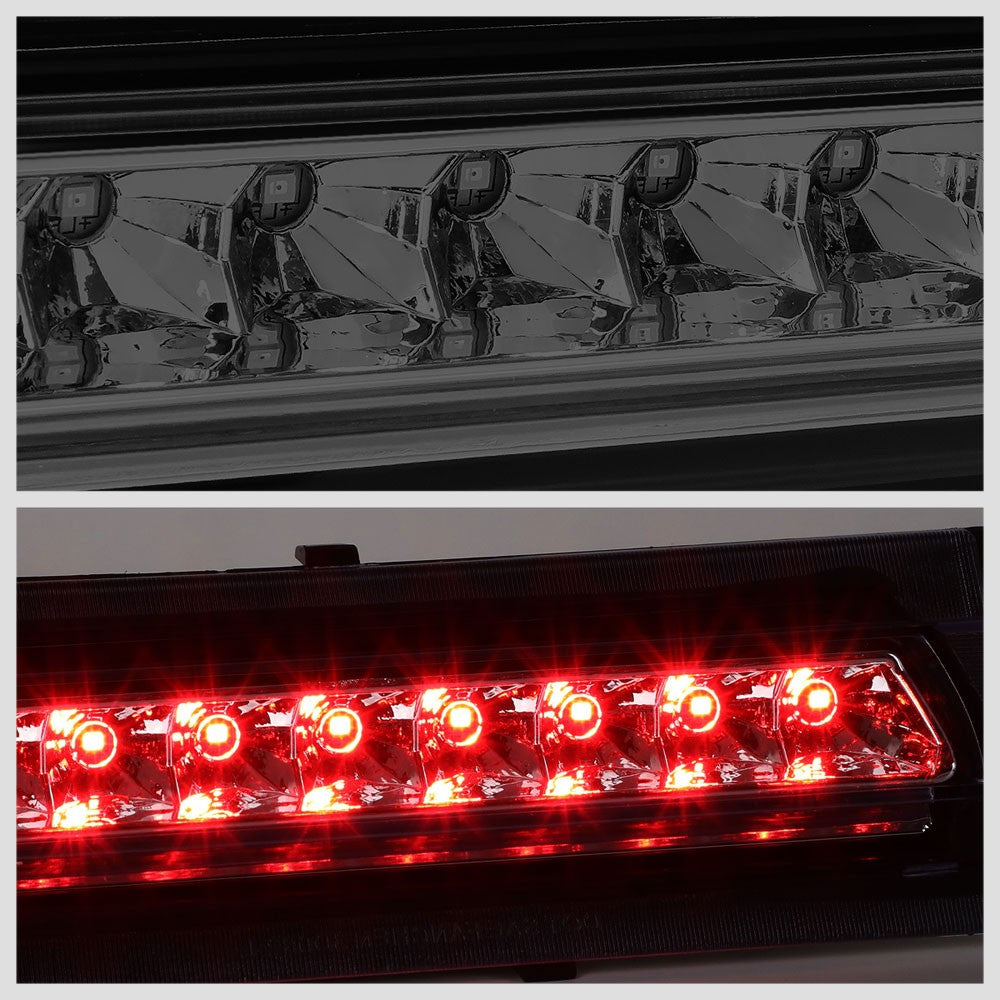 Chrome Housing/Smoke Lens LED Rear Tail Third Brake Light For 91-96 Corvette C4-Lighting-BuildFastCar