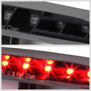Black Housing Smoke Len Rear Third Brake Red LED Light For 97-04 Corvette C5-Exterior-BuildFastCar