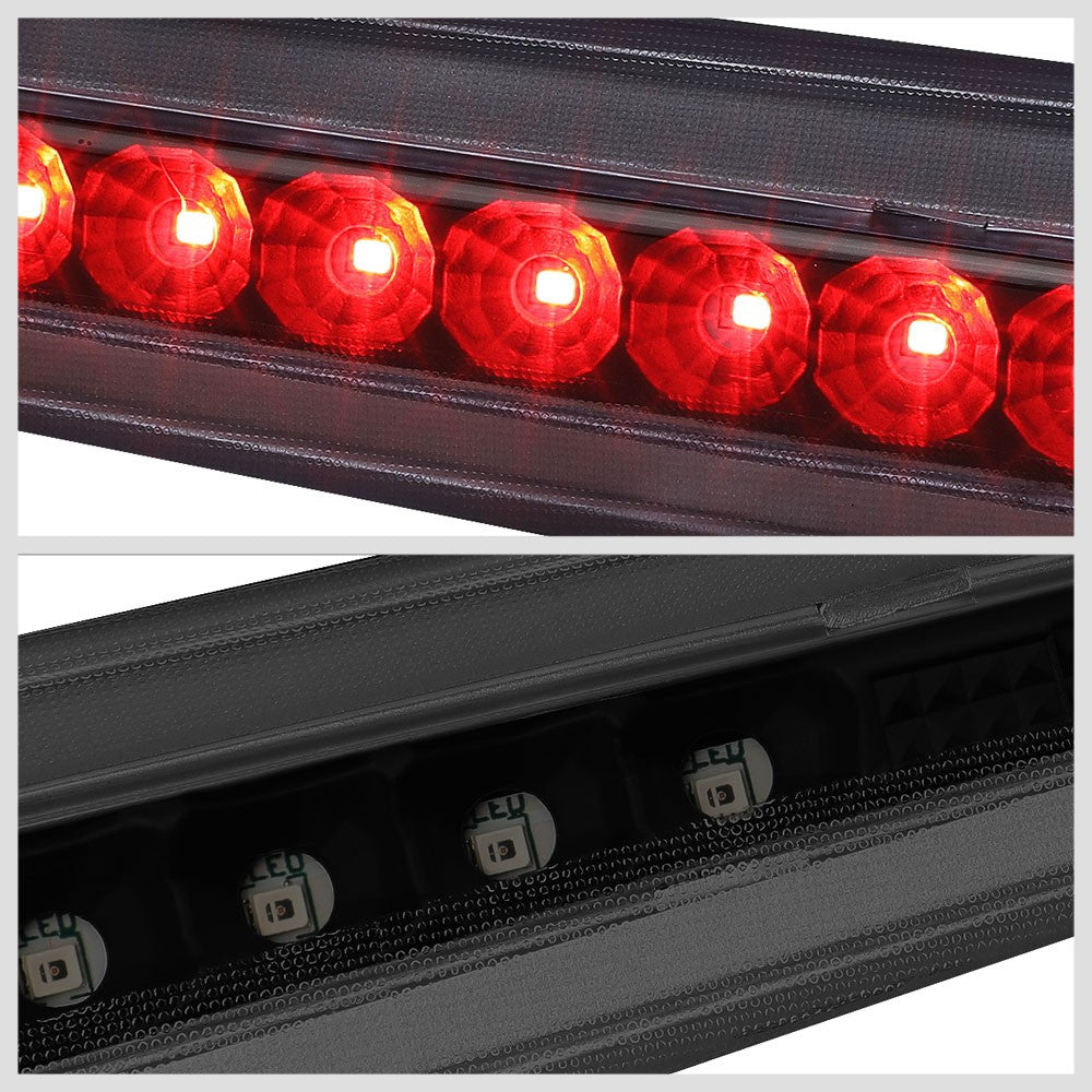 Black Housing/Smoke Lens LED Rear Tail Third Brake Light For 06-11 Cadillac DTS-Lighting-BuildFastCar