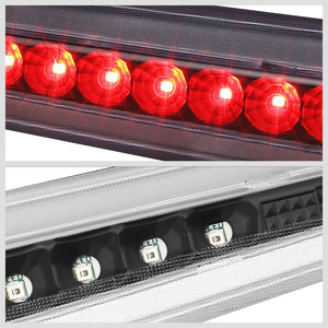 Black Housing/Clear Lens LED Rear Tail Third Brake Light For 06-11 Cadillac DTS-Lighting-BuildFastCar