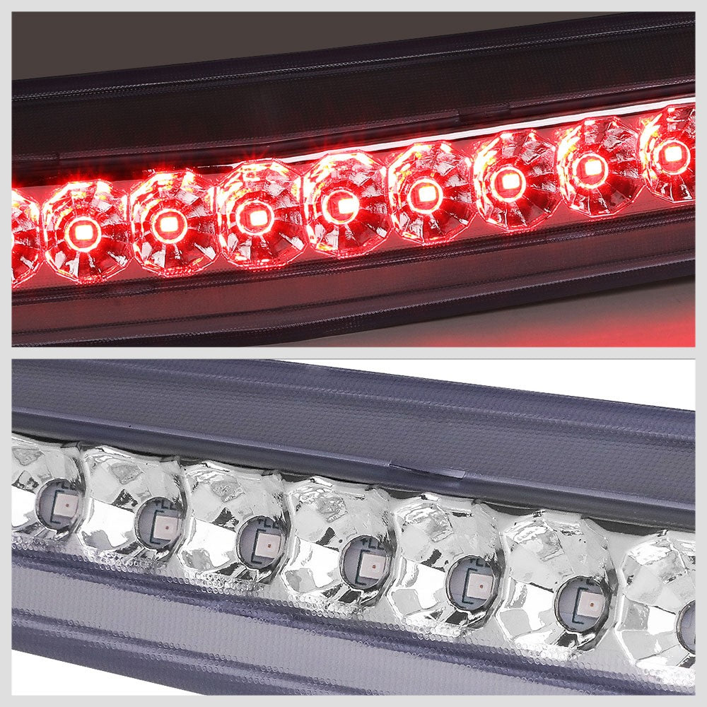 Chrome Housing/Clear Len LED Rear Tail Third Brake Light For 06-11 Cadillac DTS-Lighting-BuildFastCar