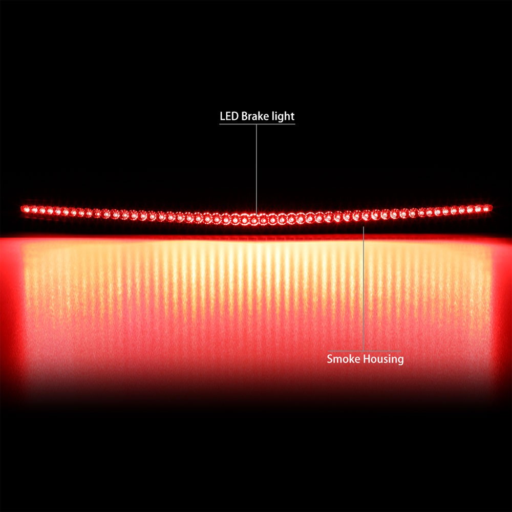 Chrome Housing/Smoke Len LED Rear Tail Third Brake Light For 06-11 Cadillac DTS-Lighting-BuildFastCar