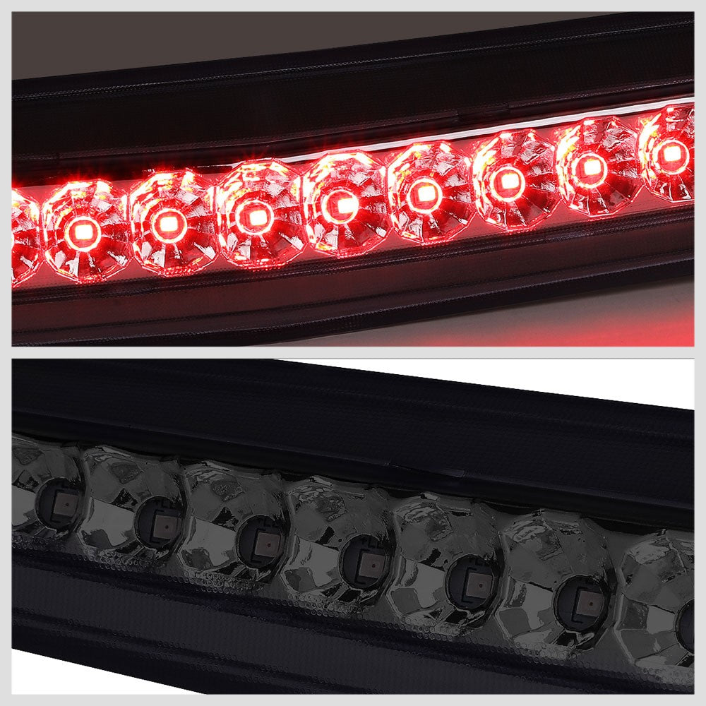 Chrome Housing/Smoke Len LED Rear Tail Third Brake Light For 06-11 Cadillac DTS-Lighting-BuildFastCar