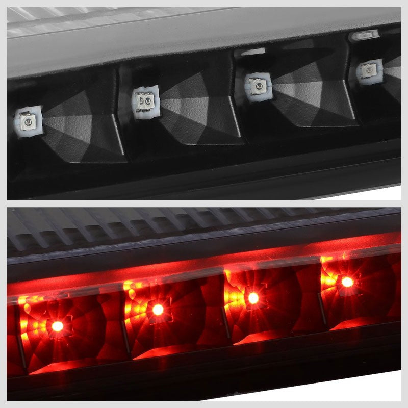 Black Housing Clear Lens LED Rear 3RD Third Brake Light For 03-17 Express 1500-Exterior-BuildFastCar