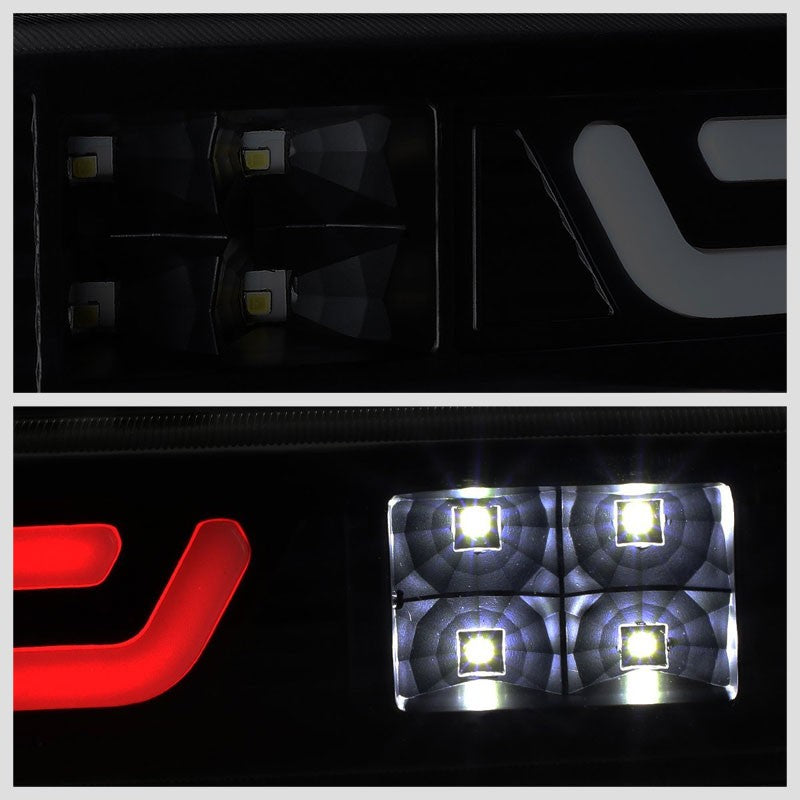Black Housing Smoked Len 3D LED Rear Third Brake/Cargo Light For 04-12 Colorado-Exterior-BuildFastCar