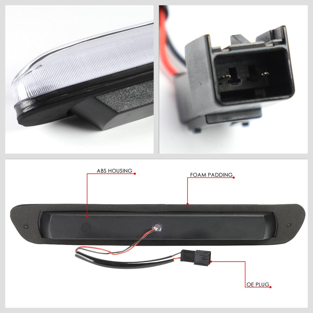 [Arrow LED] Carbon/Clear Len Third Brake Light 04-12 Canyon BFC-3BRLED-MULTI6-CHV13D-T3-BK