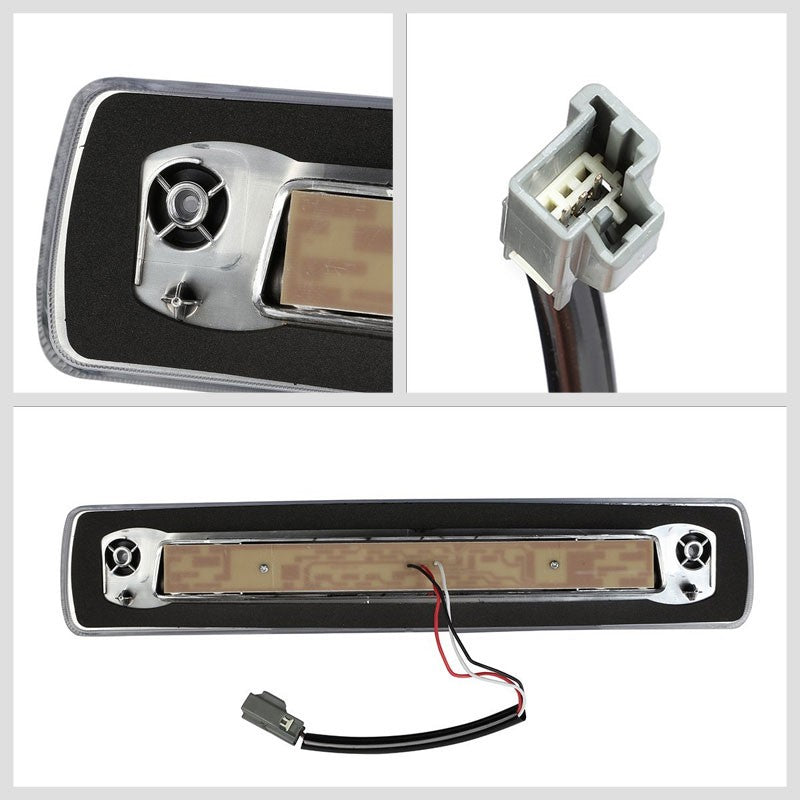 Chrome Housing Clear Len 3D LED Rear Third Brake/Cargo Light For 15-18 Colorado-Exterior-BuildFastCar