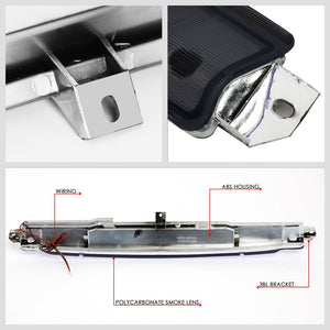 Chrome Housing/Smoke Lens LED Rear Tail Third Brake Light For 02-09 GMC Envoy-Lighting-BuildFastCar