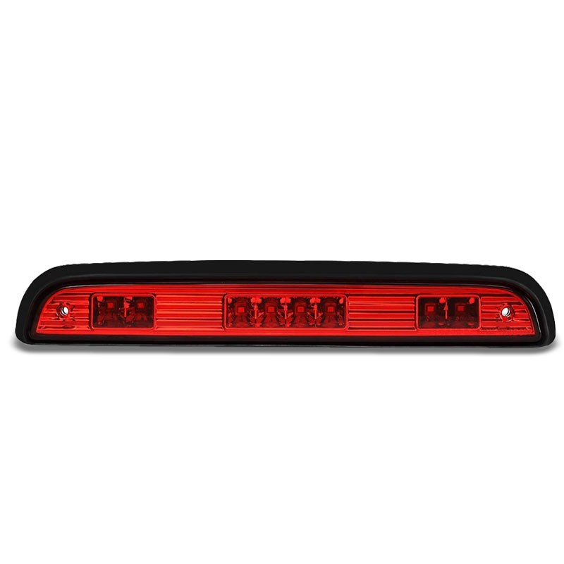 Chrome Housing Red Lens LED Rear 3RD Third Brake Light Lamp For 92-96 Ford F-150-Exterior-BuildFastCar