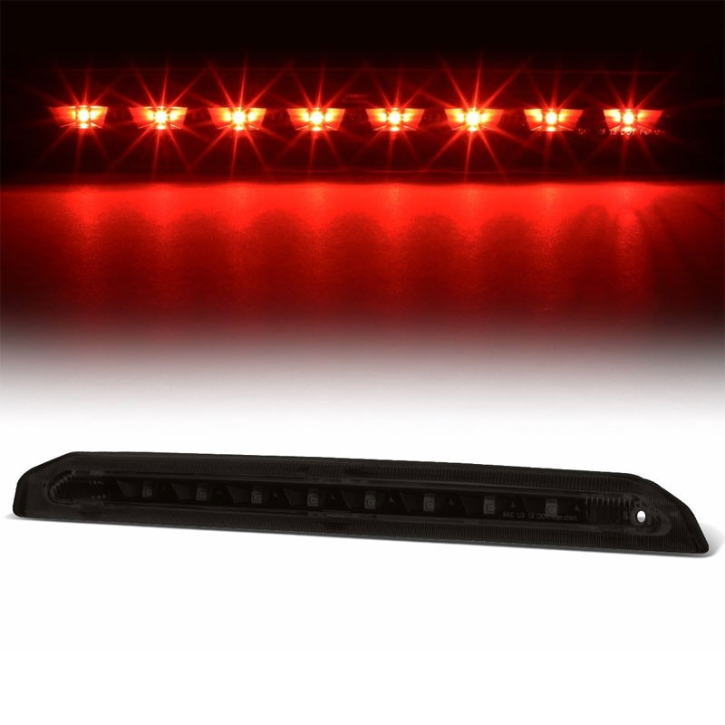 Black Housing Smoked Lens LED Rear 3RD Third Brake Light For 13-18 Escape-Exterior-BuildFastCar