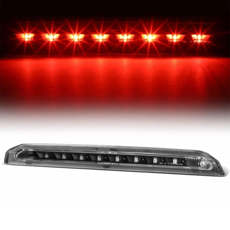 Black Housing Clear Lens LED Rear 3RD Third Brake Light For 13-18 Escape-Exterior-BuildFastCar