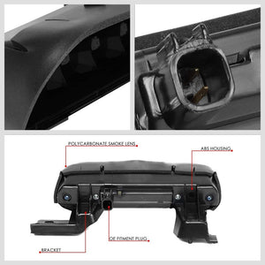 Black Housing Smoked Len LED Rear 3RD Third Brake Light Lamp For 12-18 Ford Flex-Exterior-BuildFastCar