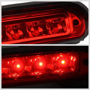 Chrome Housing Red Lens LED Rear 3RD Third Brake Light Lamp For 12-18 Ford Flex-Exterior-BuildFastCar