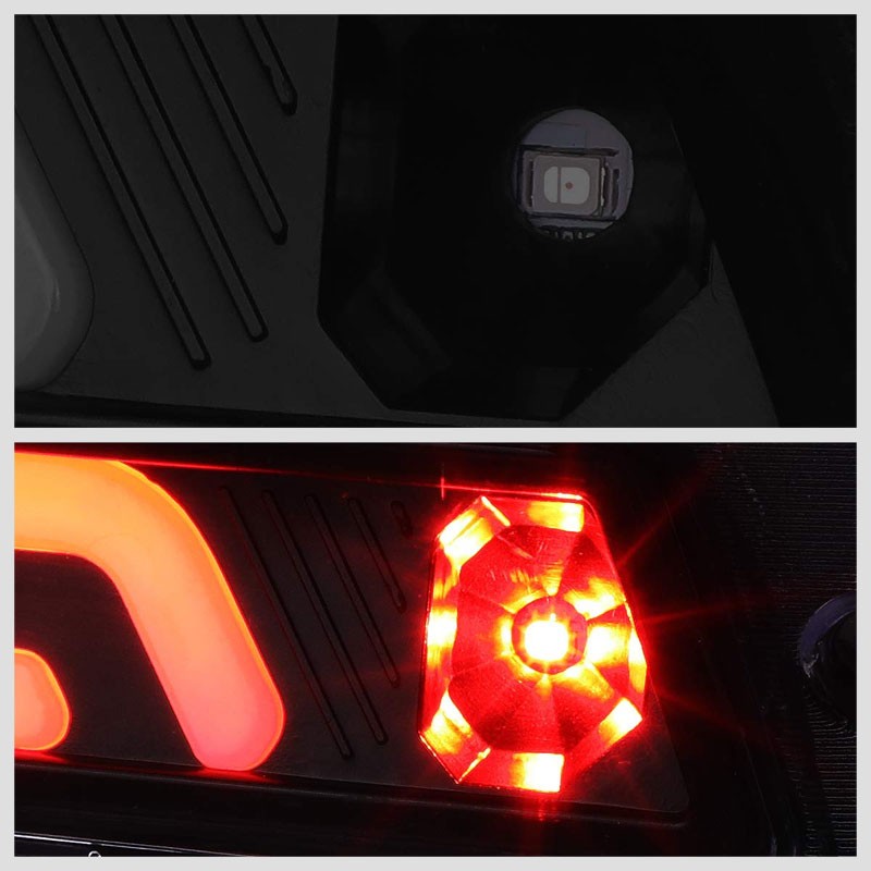 Smoke Lens/Black 3D LED 3RD Tail Third Brake Light for 87-93 Mustang LX Hatchback