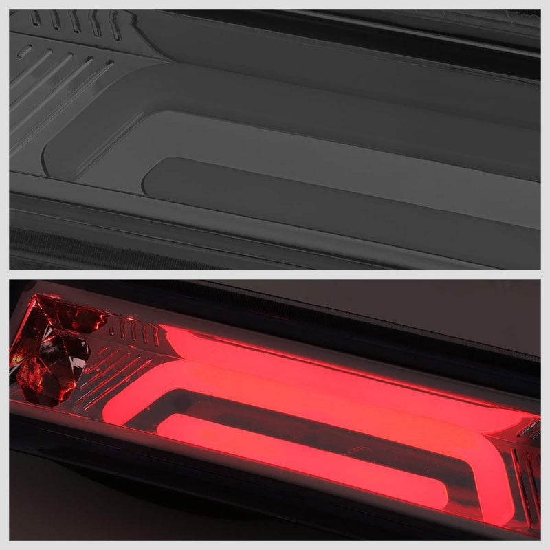 Smoke Lens/Chrome 3D LED 3RD Tail Third Brake Light for 87-93 Mustang LX Hatchback