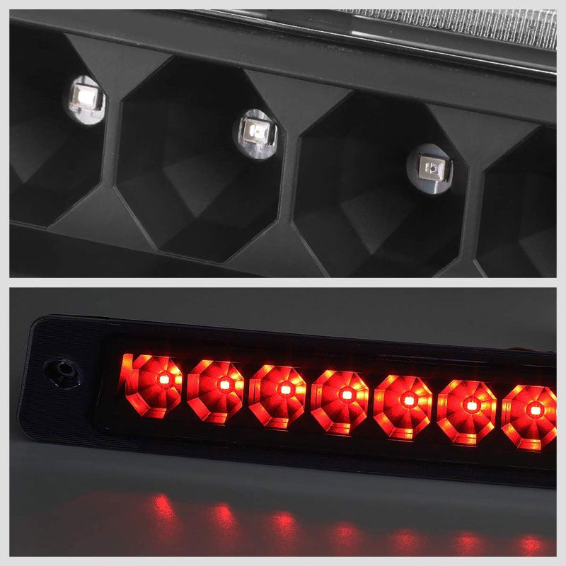 Clear Lens/Black House LED Rear Third Brake Light for 87-93 Mustang LX Hatchback