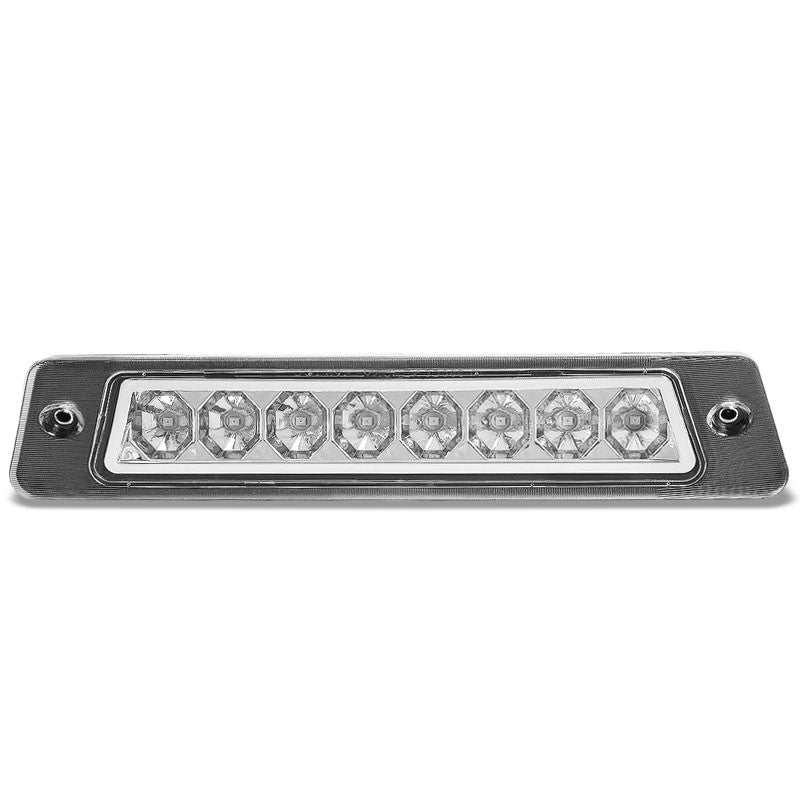 Clear Lens/Chrome House LED Rear Third Brake Light for 87-93 Mustang LX Hatchback