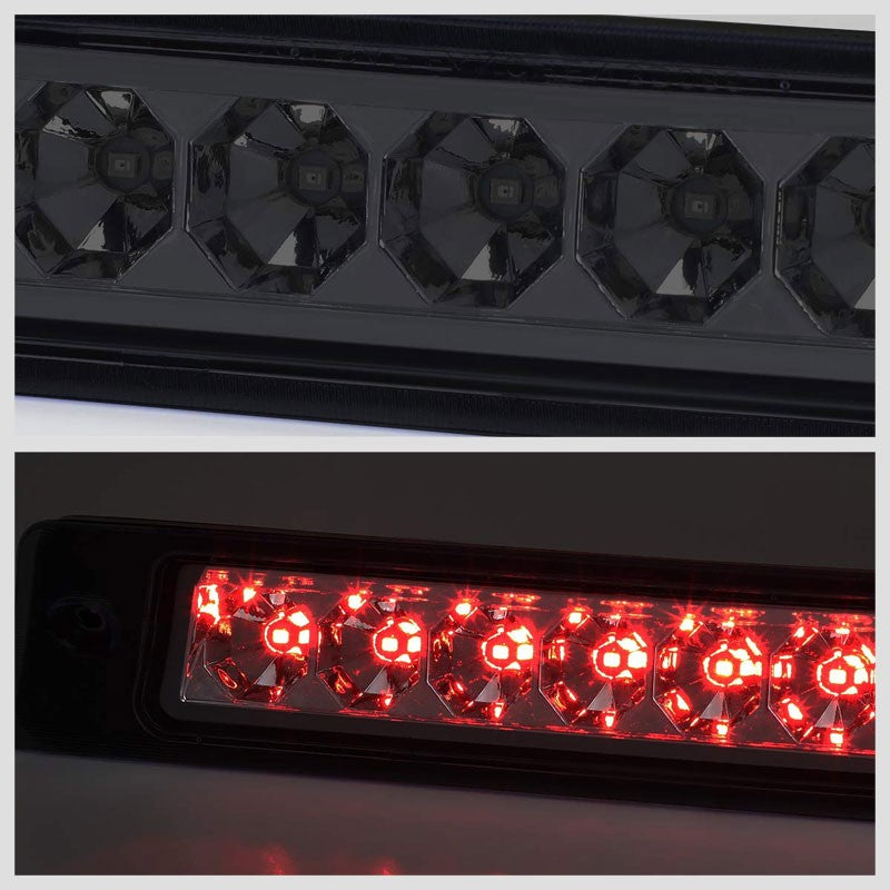 Smoke Lens/Chrome House LED Rear Third Brake Light for 87-93 Mustang LX Hatchback